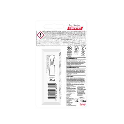 Pillanatragasztó 3x1g Loctite Super Bond Power Gél Mini Trio