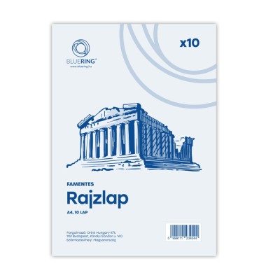 Rajzlap A4, famentes fóliázva Bluering® 10 ív/csomag