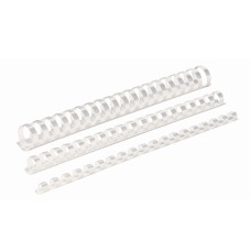 Spirál műanyag, 8mm, 21-40lap, 100 db/doboz, Fellowes® fehér