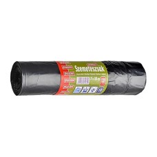Szemeteszsák zárószalagos 130 liter 75 x 100 cm 10 db/tekercs Mazzini fekete