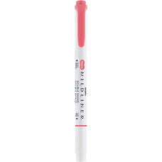 Szövegkiemelő 1,0/3,5 mm, kétvégű Zebra Mildliner Cool & Refined piros