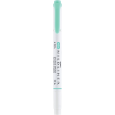 Szövegkiemelő 1,0/3,5 mm, kétvégű, Zebra Mildliner Fluorescent, türkiz