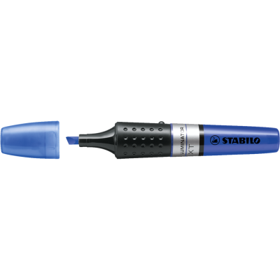 Szövegkiemelő 2-5mm, hengeres test Stabilo Luminator kék