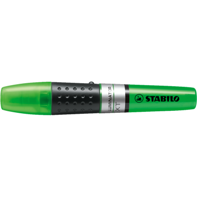 Szövegkiemelő 2-5mm, hengeres test Stabilo Luminator zöld
