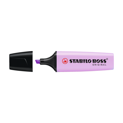 Szövegkiemelő 2-5mm, vágott hegyű, STABILO Boss original Pastel orgona