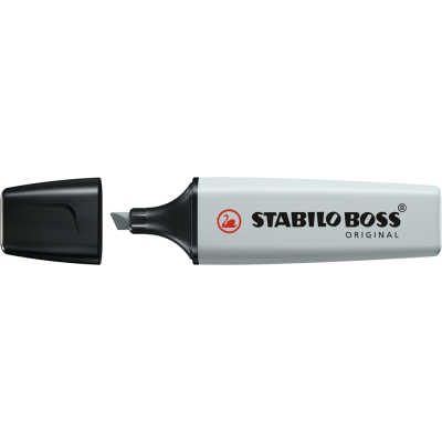 Szövegkiemelő 2-5mm, vágott hegyű, STABILO Boss original Pastel szürke