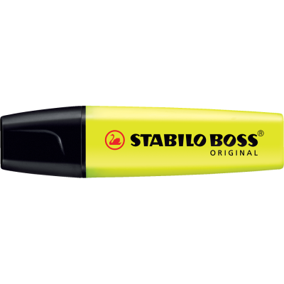 Szövegkiemelő 2-5mm, vágott hegyű, STABILO Boss original sárga
