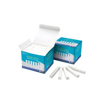 Táblakréta szögletes 72 db/doboz, Connect fehér
