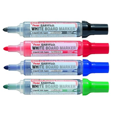 Táblamarker 2mm, kerek, utántölthető Pentel Easyflo zöld