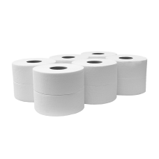Toalettpapír 2 rétegű közületi átmérő: 19 cm 100 % cellulóz 105 m 12 tekercs/karton Bluering® hófehér