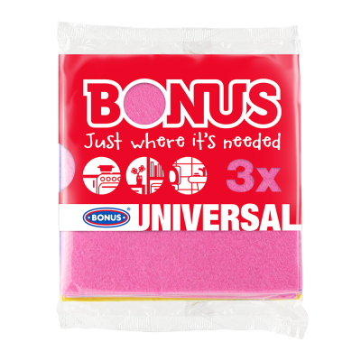 Törlőkendő általános 3 db/csomag Bonus_B163