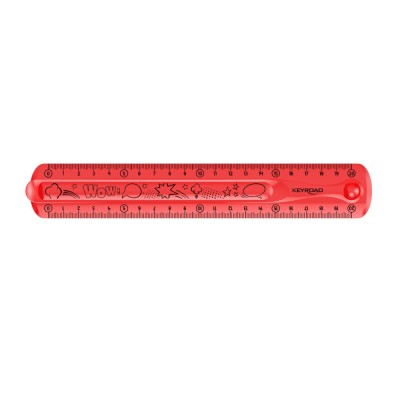 Vonalzó 20 cm, flexibilis Keyroad Flex Draw vegyes színek