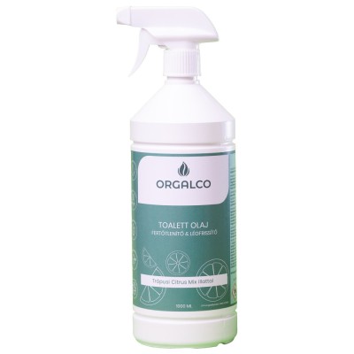 WC illatosító olaj szórófejes 1 liter Orgalco Trópusi citrus
