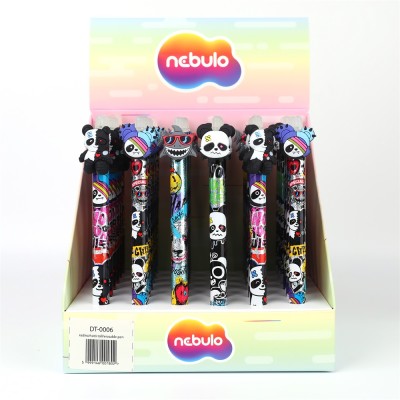 Zseléstoll radírozható, nyomógombos, panda, 36 db/display Nebulo